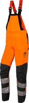 SIP Protection BasePro 1RH1 HiVis Oranje/Zwart Kettingzaag-Bavet -Tuinbroek - Maat: M - fluo oranjezwart/antrachiet