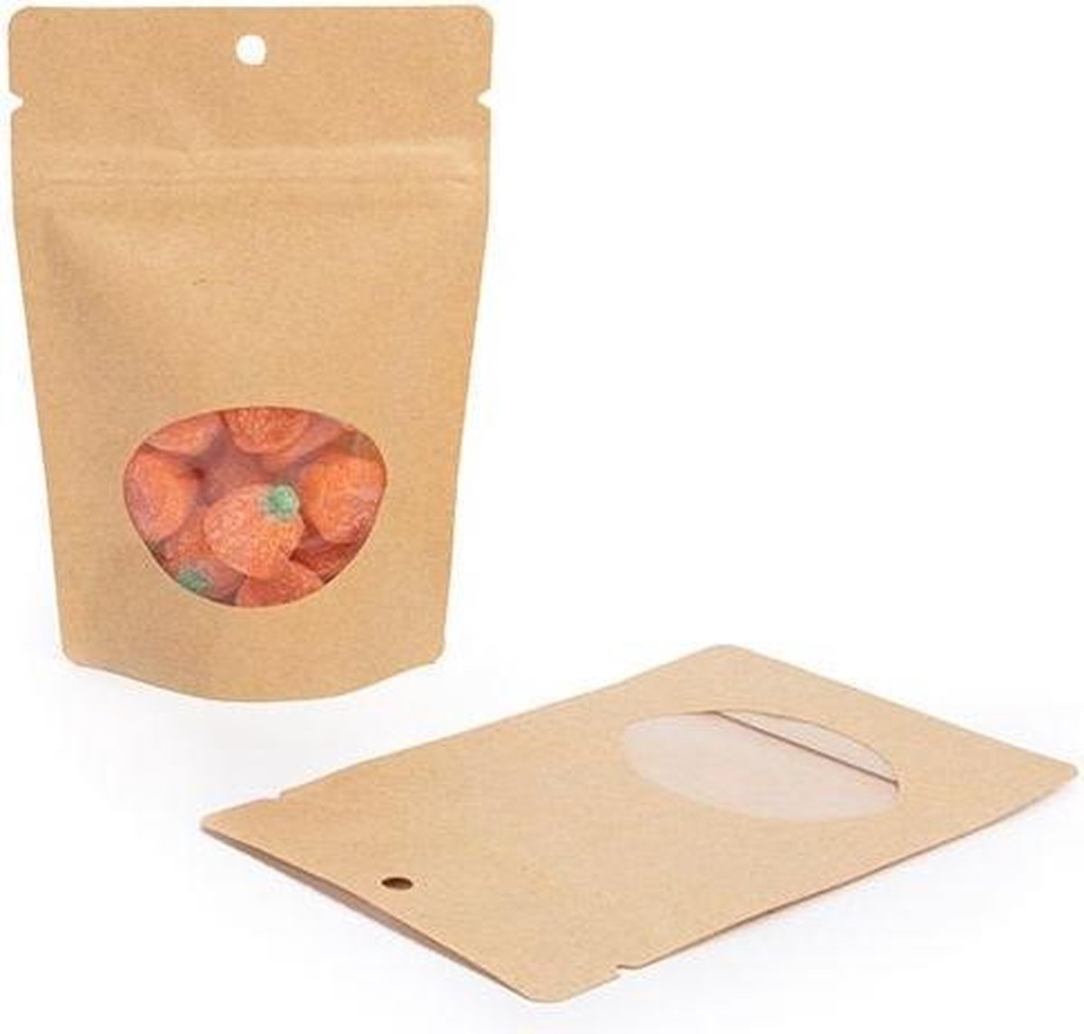 Goedkoopste Stazakken Kraft 57 Gram | 102x60x152mm - 100 st