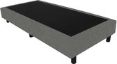 Bedworld Boxspring 90x210 - Linnenlook - Donker groen (S34)