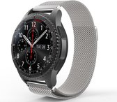 Samsung Galaxy Watch Milanese band 45mm / 46mm - zilver + glazen screen protector