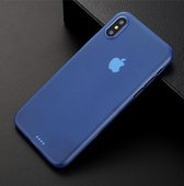 Ultra Dun Backcover Hoesje voor iPhone 12  / 12 Pro - Blauw - iPhone 12 hoesje - iPhone 12 Pro hoesje - Dun iPhone hoesje