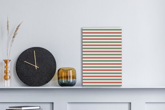 Motif rayures horizontales 20x30 cm - petit - Tirage photo sur toile (Décoration murale salon / chambre)