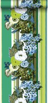 ESTAhome behang vintage bloemen groen en limegroen - 138118 - 53 cm x 10,05 m