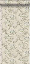 Origin behang bloemetjes beige - 326130 - 53 cm x 10,05 m