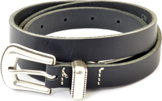 Cowboysbelt Damesriem 202003 - Zwart - 85 cm