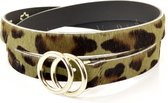 Kidzzbelts Meisjesriem 2115 - Olijfgroen - 65 cm