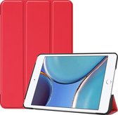Hoes voor iPad Mini 2021 tablet hoes voor 6e generatie Apple iPad Mini - Tri-Fold Book Case - Rood