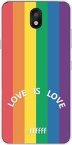 LG K30 (2019) Hoesje Transparant TPU Case - #LGBT - Love Is Love #ffffff