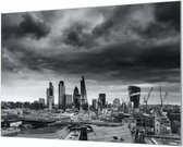 HalloFrame - Schilderij - London Skyline Wand-beugels - Zilver - 100 X 70 Cm