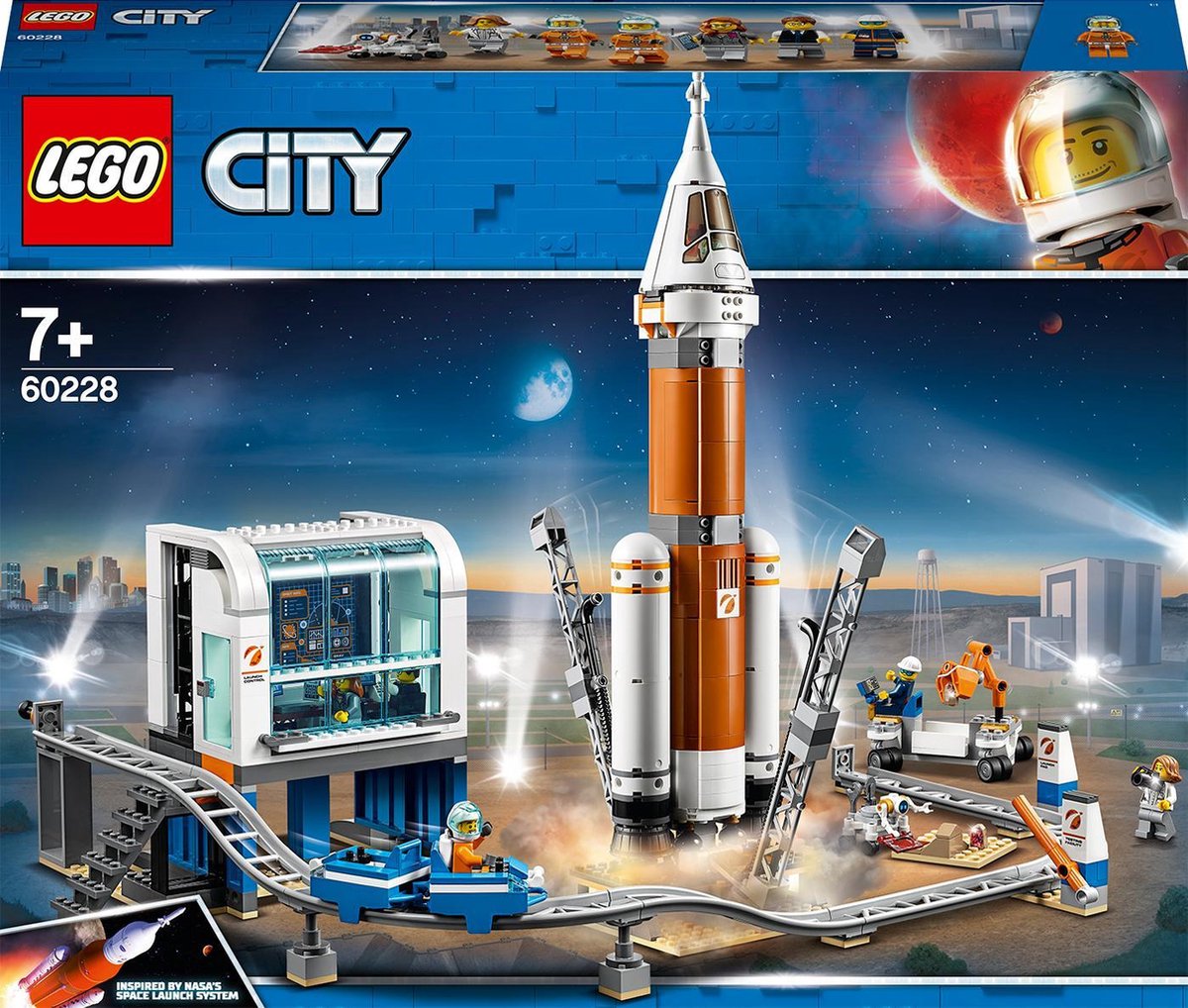 krab waarom niet Eindig LEGO City Ruimtevaart Ruimteraket en Vluchtleiding - 60228 | bol.com