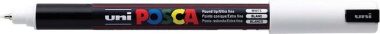 Verfstift Posca PC1MR EF wit