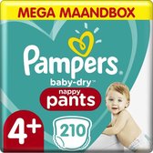 Bol.com Pampers - Baby Dry Pants - Maat 4+ - Mega Maandbox - 210 luierbroekjes aanbieding