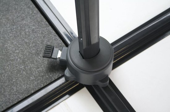 AnLi-Style Plein air- Parasol Holo Carré Anthracite 2,5 x 2,5 m