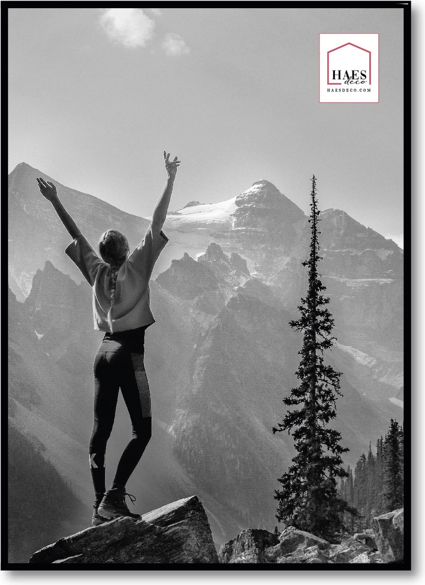 ZEP - Kunststof Fotolijst "New Easy" Zwart voor formaat 50x70 - KB8PS