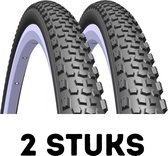 Fietsband - Buitenband - Set van 2 - X-Field TLR 700 x 33C vouwband Supra zwart