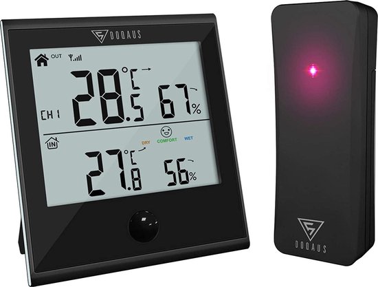 thermometer Buiten - ZINAPS Digitale thermometer hygrometer... | bol.com