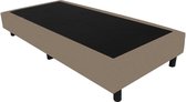 Bedworld Boxspring 60x200 - Lederlook - Taupe (MD926)