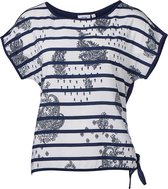 Dames shirt print voorkant, km | Maat XL