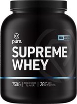 PURE Supreme Whey - aardbei - 750gr - eiwitshake - wei protein - koolhydraatarm - whey eiwit - eiwitten