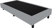 Bedworld Boxspring 90x210 - Velours - Licht grijs (ML84)