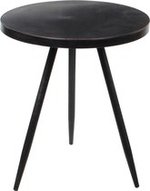 Table ronde Mica Decorations noir taille en cm: 40 x 35
