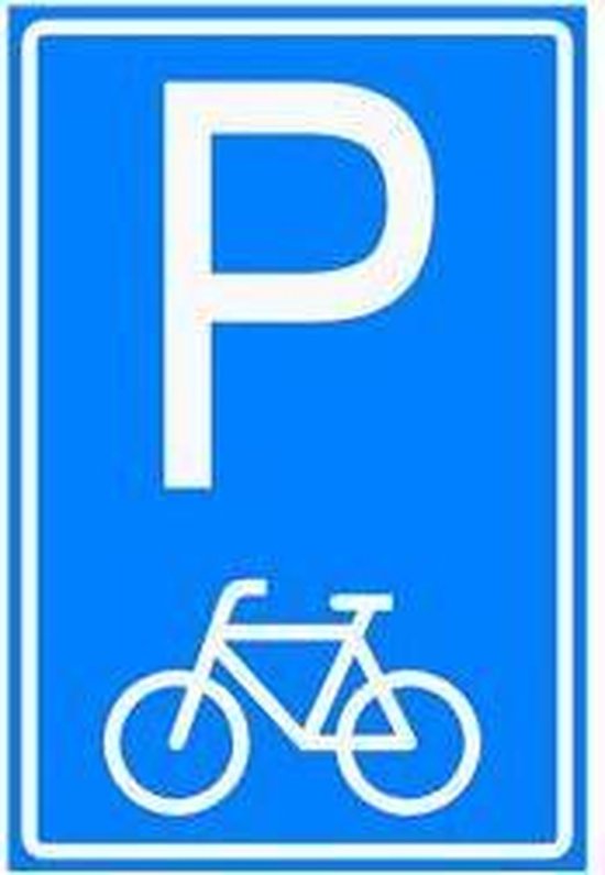 Verkeersbord Parkeren fietsen (E08F) - aluminium - DOR | bol.com