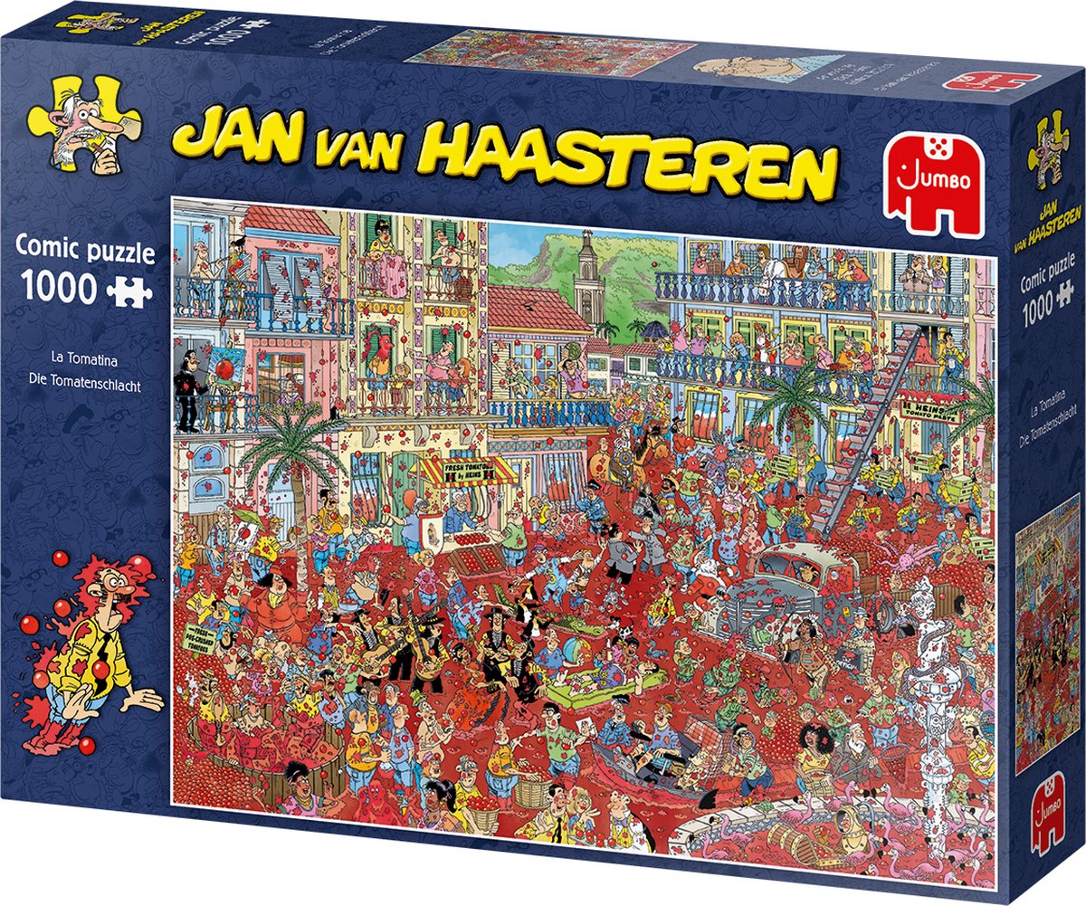 Jan van Haasteren La Tomatina puzzel - 1000 stukjes — afbeelding 7