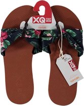 Xq Footwear Teenslippers Dames Polyester Roze/groen Maat 38