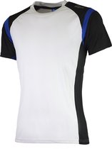 Rogelli Dutton Sportshirt - Korte Mouwen - Heren - Wit/Blauw - Maat L