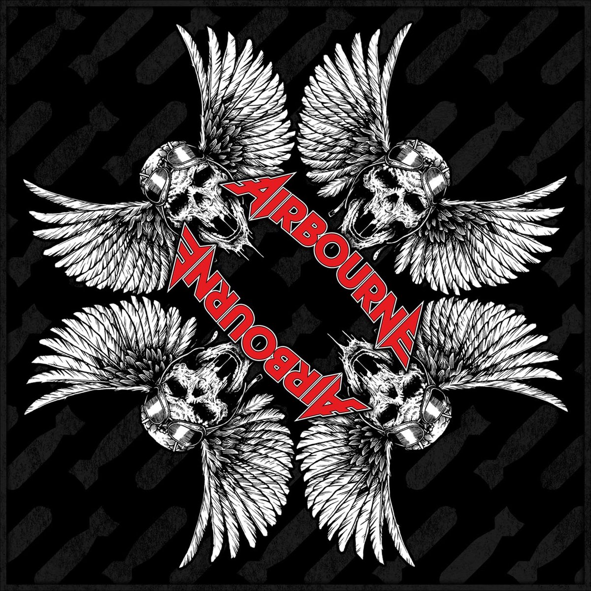 Airbourne ; Bandanna Winged Skull