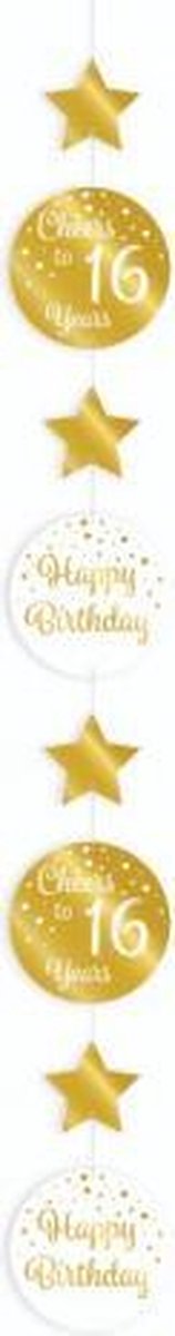 Hanging decoration gold/white - 16