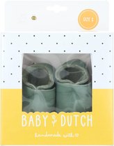 Baby Dutch Babyslofje Babyschoenen - Babyslofjes - Meisjes - Groen - Maat 17