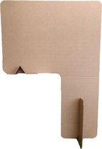 Kartonnen Tussenschot voor Horeca en Kantoor - Bureau Wand - 100 x 140 cm - Duurzaam Karton - Hobbykarton - KarTent