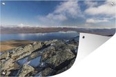 Le paysage rocheux dénudé du Parc National d'Abisko en Suède Affiche de jardin 180x120 cm - Toile de jardin / Toile d'extérieur / Peintures d'extérieur (décoration de jardin) XXL / Groot format!