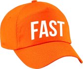 Casquette Fast orange pour filles et garçons - Casquette cool kids pour skaters, steppers ou cyclistes cool