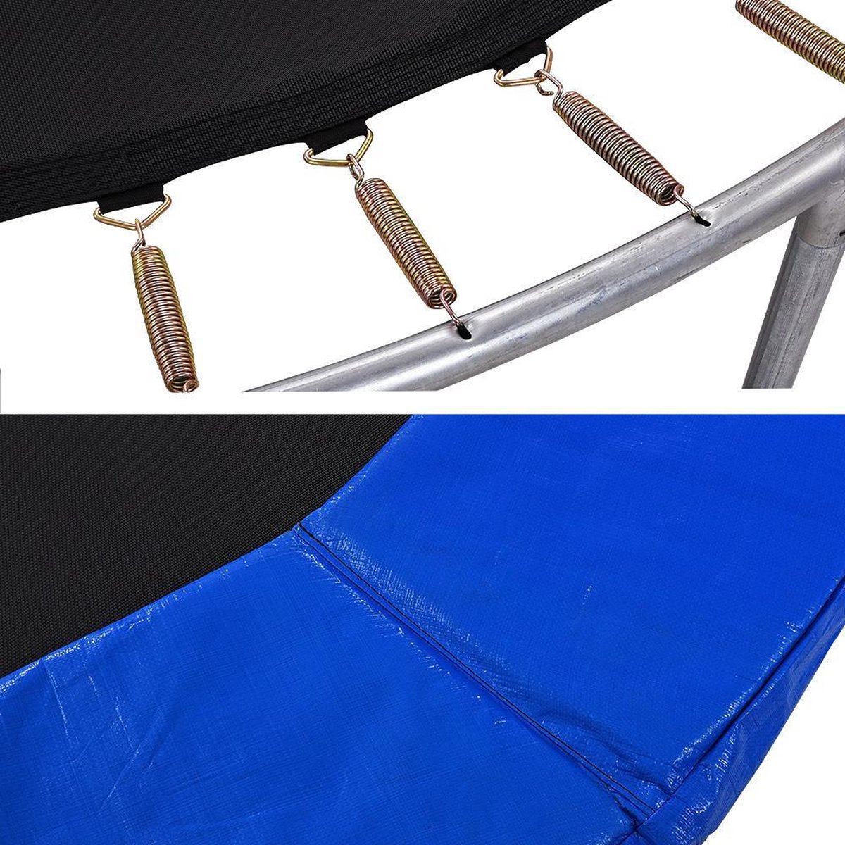 Monzana Trampoline - 244cm Veiligheidsnet Ladder - Zwart Blauw — afbeelding 12