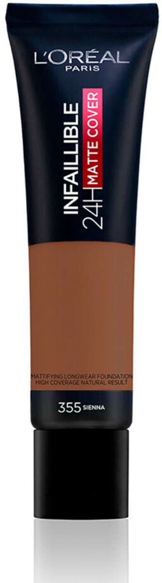 L'Oréal Paris - Infaillible 32H Matte Cover Foundation - 355 - Foundation met een volledige dekking en een matte finish - 30ml