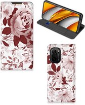 GSM Hoesje Xiaomi Mi 11i | Poco F3 Bookcase Watercolor Flowers