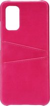 Shop4 - Geschikt voor Samsung Galaxy A32 Hoesje - Harde Back Case Cabello met Pasjeshouder Roze