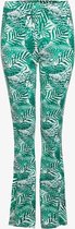 TwoDay dames flared  broek met print - Groen - Maat M