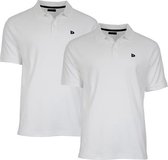 Donnay Polo 2-Pack - Sportpolo - Heren - Maat XXL - Wit