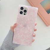 Shell-patroon Straight-Edge Soft TPU-beschermhoes voor iPhone 11 Pro (roze)