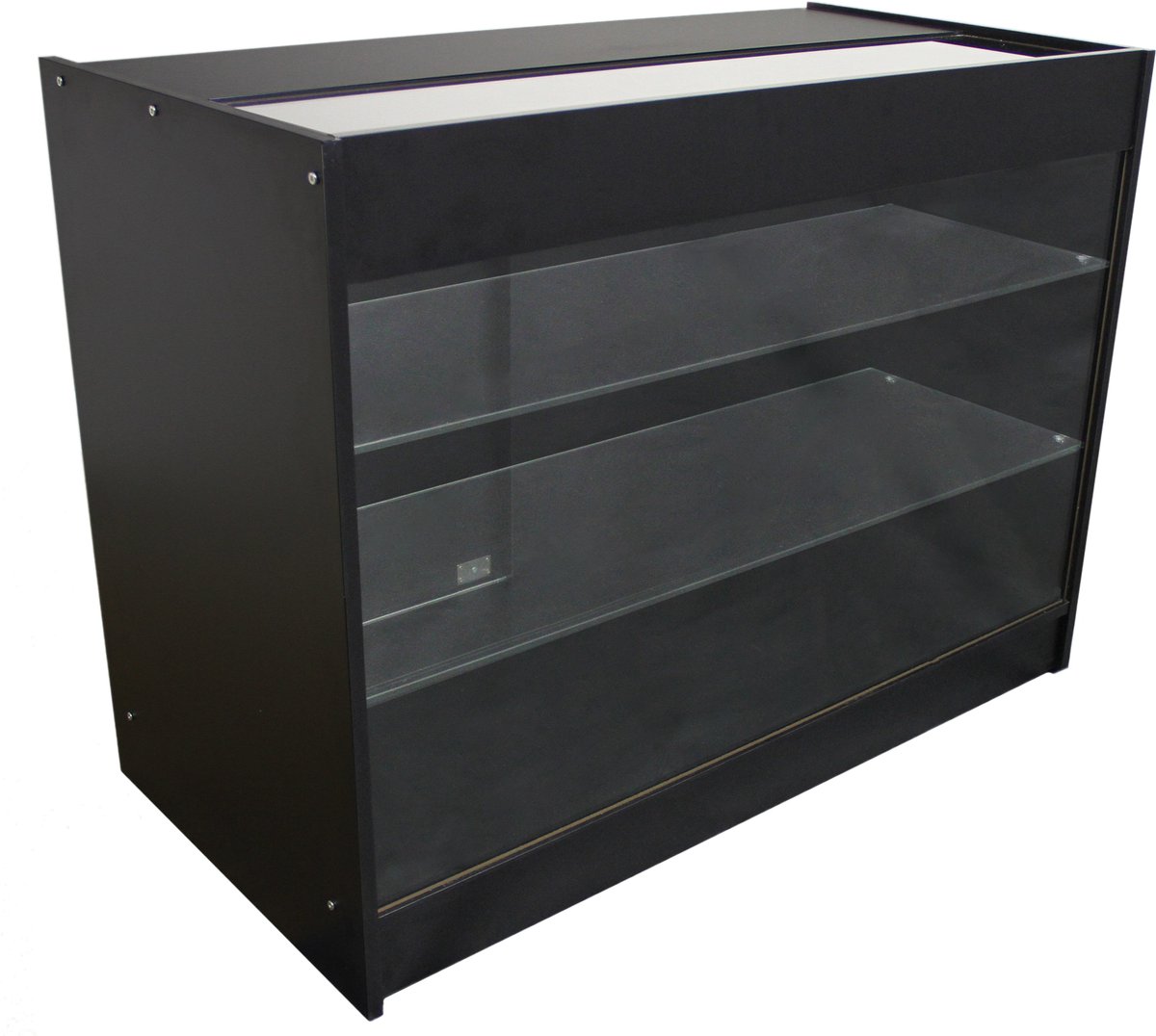 K1200 glazen toonbankvitrine - lila wit - 120x60x90 - 2-persoons