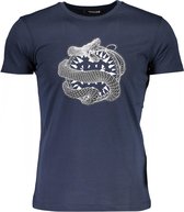 Roberto Cavalli T-shirt Blauw XL Heren