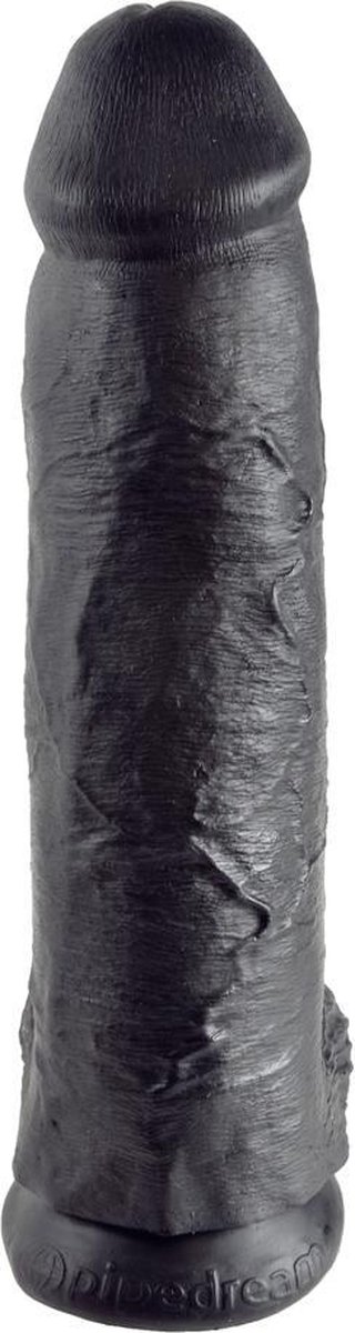 Goedkoopste 12 Inch Cock - With Balls - Black - Realistic Dildos