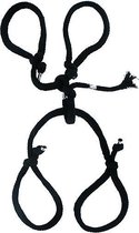 Silk Rope Hogtie - Black - Bondage Toys - Cuffs