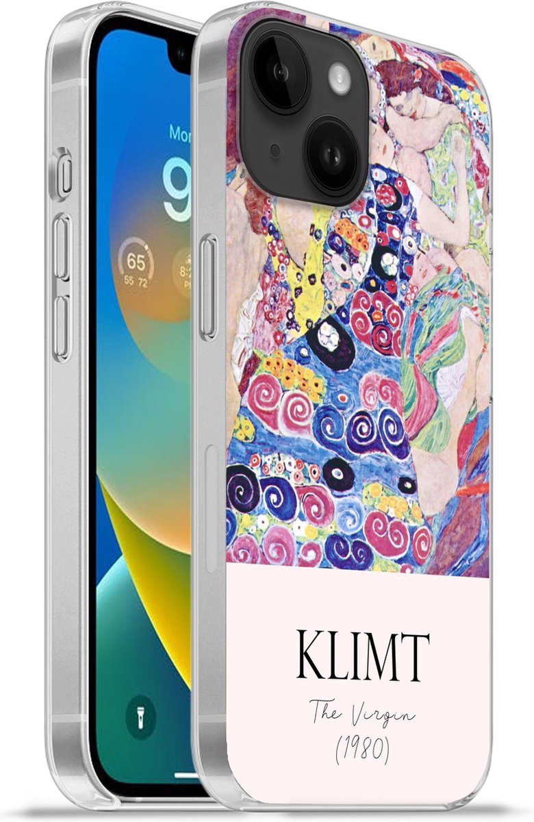 Telefoonhoesje Geschikt voor Apple Iphone 14 hoesje - Schilderij - Art nouveau - Gustav Klimt - Siliconen Telefoonhoesje Telefoonhoesje