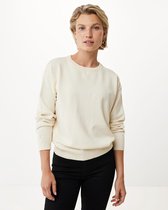 Flatknit Rib Sweater Dames - Off White - Maat XS
