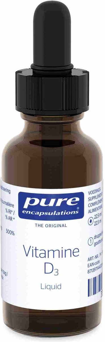 Pure Encapsulations - Vitamine D3 Liquid - Draagt bij tot de Normale Werking van het Immuunsysteem - 22.5ml