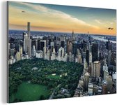 Wanddecoratie Metaal - Aluminium Schilderij Industrieel - New York - Central Park - Amerika - 180x120 cm - Dibond - Foto op aluminium - Industriële muurdecoratie - Voor de woonkamer/slaapkamer